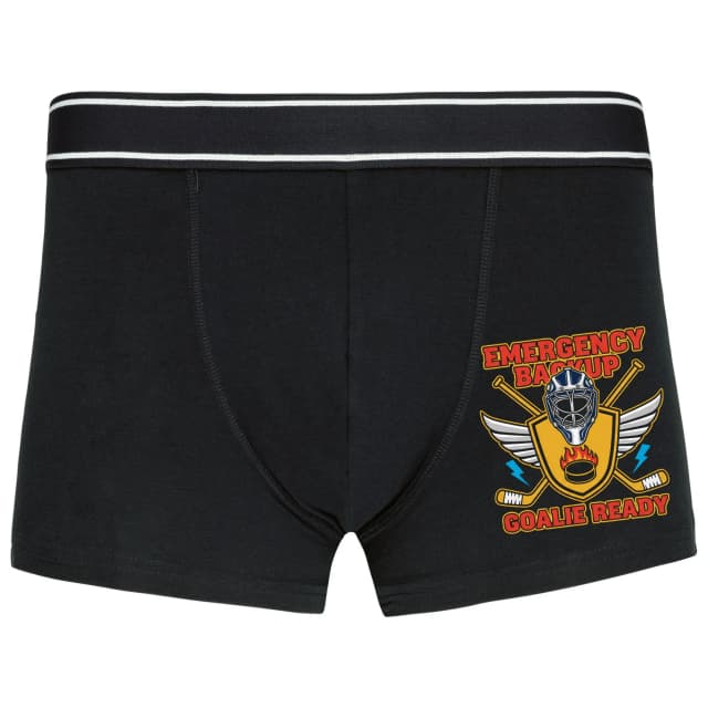 Boxerky Emergency Backup Núdzový Brankár Pripravený Zachrániť Zápas