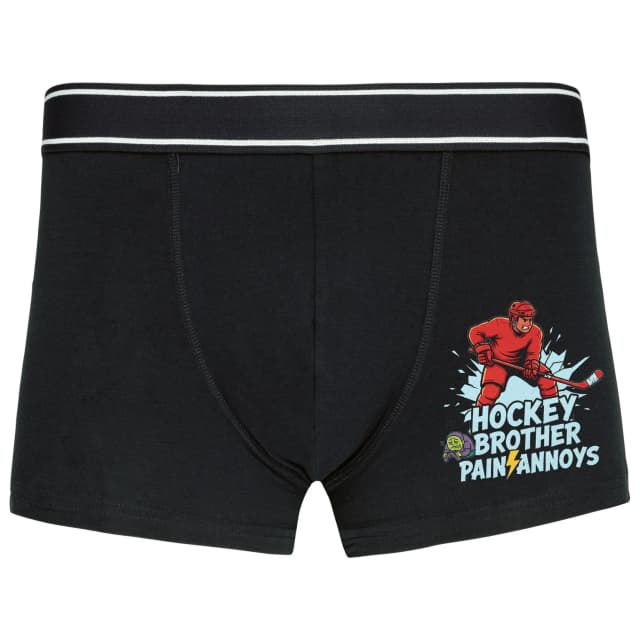 Boxerky Hockey Brother Brácha Útočie Ľad Praská Mladšia Trpí