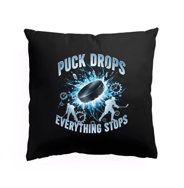 Vankúš Puck Drops Keď Puk Padá Všetko Sa Zastaví Na Ľade