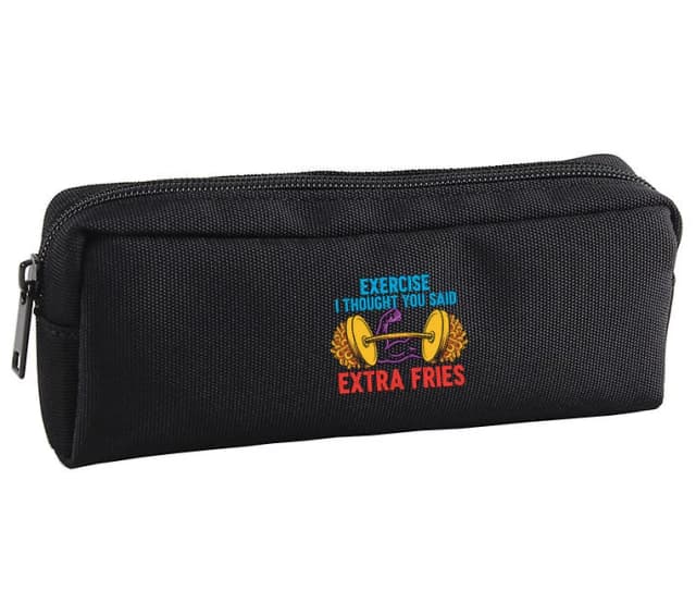 Penál Cvičení Myslel Jsem Že Řekli Extra Fries Hranolky Místo Posilování
