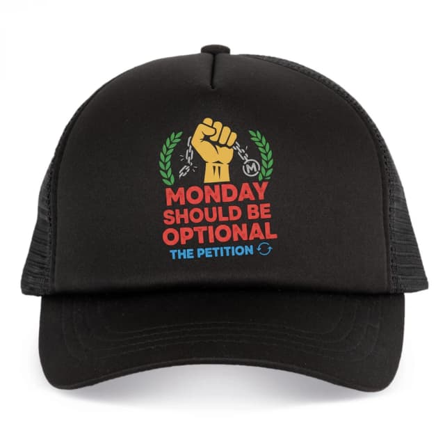 Trucker čepice Monday Petice Svoboda Od Pondělí Volitelné Dny Pro Lepší Život