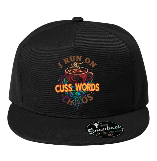 Snapback Káva Chaos A Sprosté Slová Šálka Divoké Energie Pre Rebelov