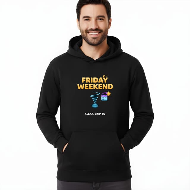 Mikina s kapucňou Alexa Preskoč Hneď Na Friday Weekend Prosím