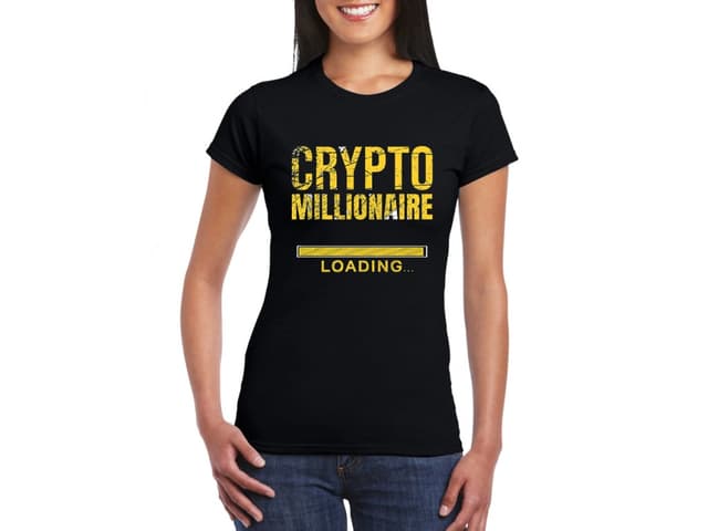 Dámske Bitcoin Milionár tričko