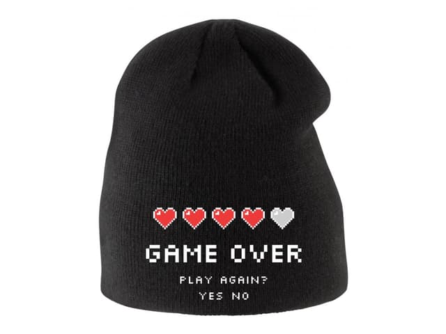Detská zimná čiapka "Game Over"