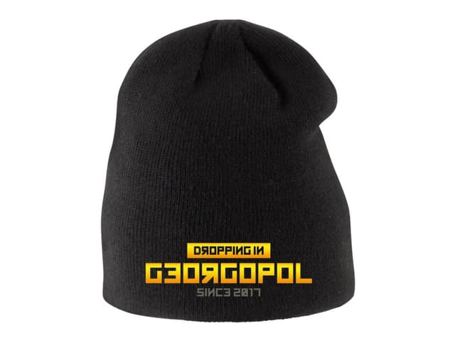 Detská zimná čiapka PUBG Skáčem do Georgopolu