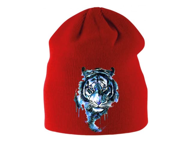 Detská zimná čiapka Modrý tiger