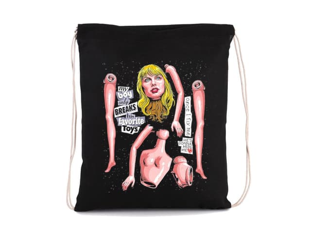 Zlomená láska taška v pop art štýle