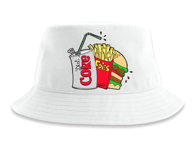 Klobúk cola pečený hamburger