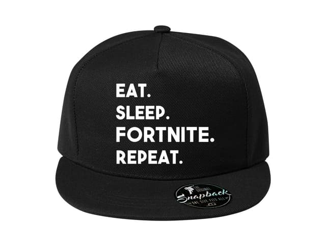 Fortnite Eat-Sleep-Fortnite-Repeat Snapback šiltovka