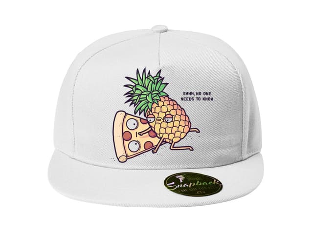 Snapback pizza a ananás