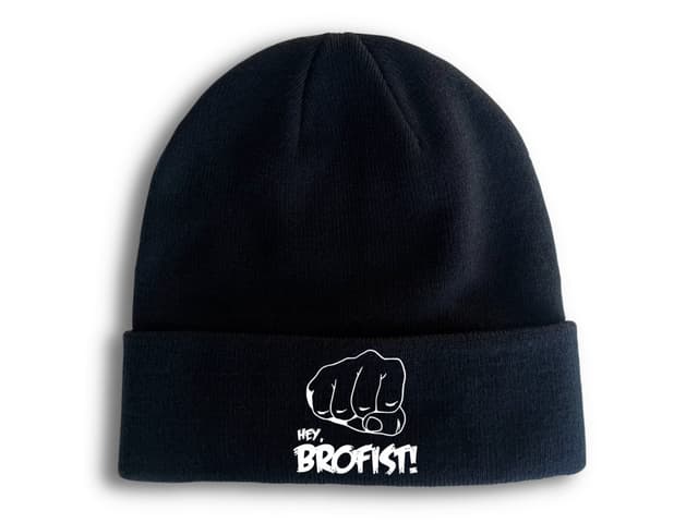 Zimná pletená čiapka Pewdiepie Hey brofist