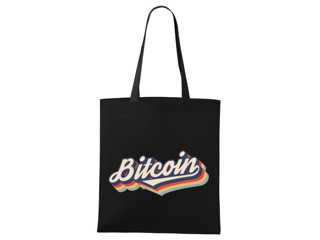Nákupná taška Bitcoin dúha
