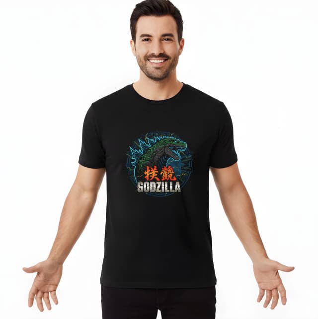 Pánske tričko Godzilla Hnevivý Kráľ Mest Blesky A Deštrukcia