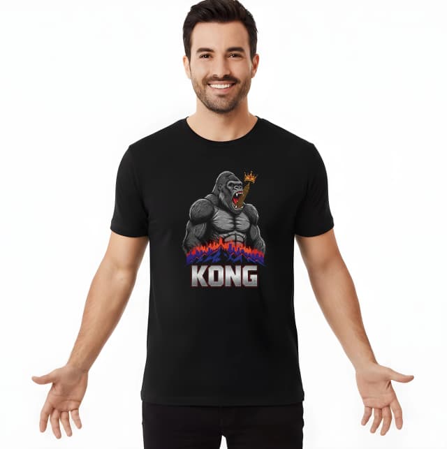 Pánske tričko Kong Kráľ Hôr A Mestských Korún