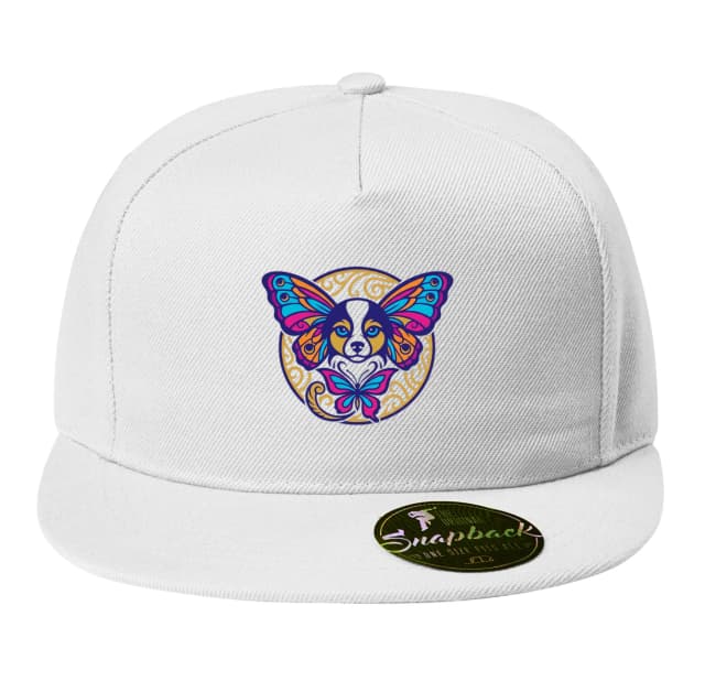 Snapback Papillon Motýlie Kúzlo A Farebná Psie Elegancia V Krídlach